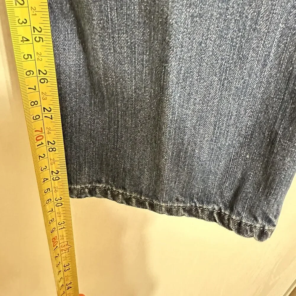DKNY Men’s Jeans Denim Jeans 32x32 Straight Relaxed Distressed Y2K - Picture 10 of 11